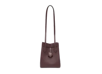 FENDI Origami Small Leather Bag "Burgundy"