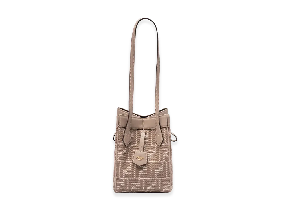 FENDI Women's Origami Mini Shoulder Bag "Beige"