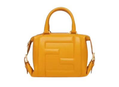 FENDI FF Cube Nappa Leather Mini Bag "Yellow"