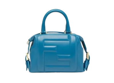 FENDI FF Cube Nappa Leather Mini Bag "Blue"