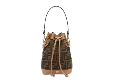 FENDI Mon Tresor FF Fabric Mini Bag "Brown"
