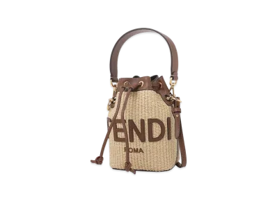 FENDI 2Way Bucket Bag/Shoulder Bag/Mini Mon Tresor "Beige"