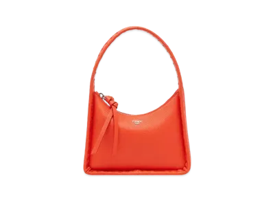 FENDI Mini Fendessence Small Selleria Bag With 264 Hand-Sewn Topstitches "Red"