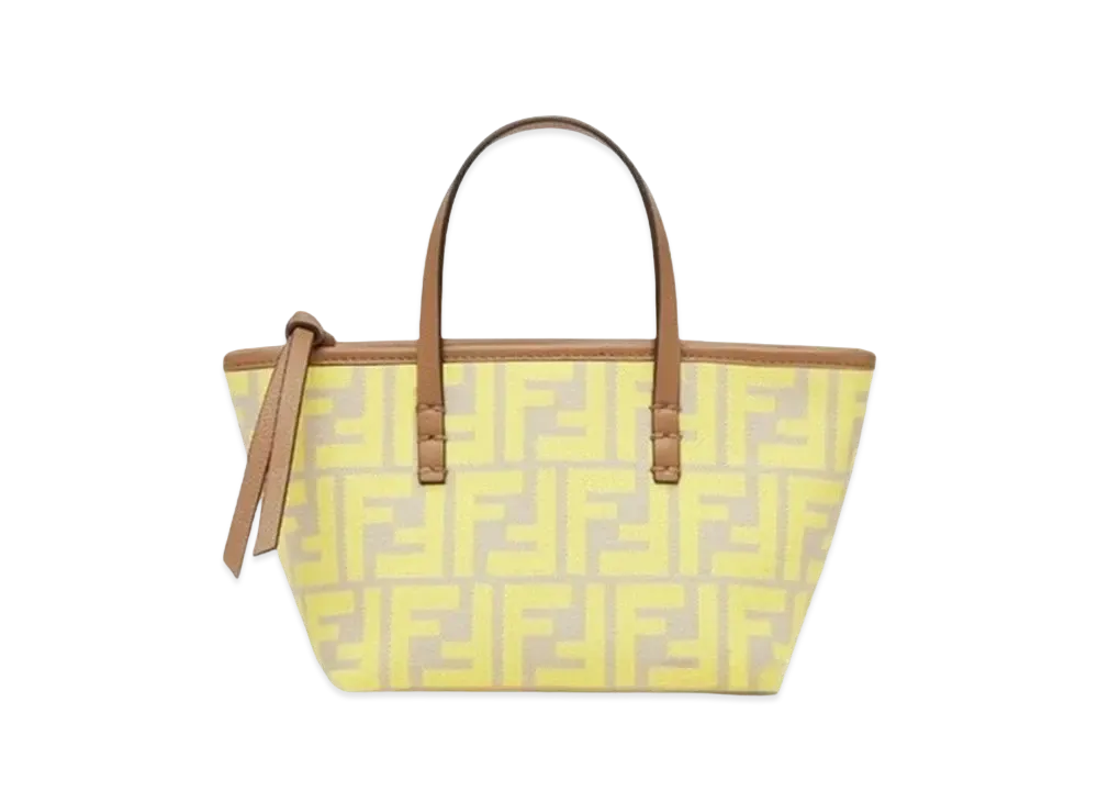 FENDI Roll Mini FF Jacquard Mini Bag "Yellow"