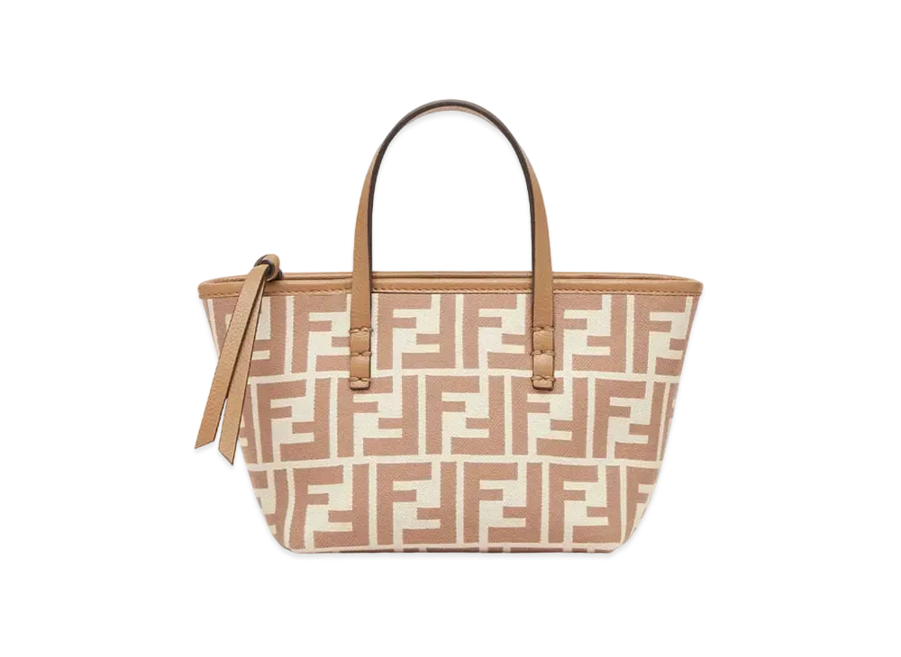 FENDI Roll Mini FF Jacquard Mini Bag "Beige"