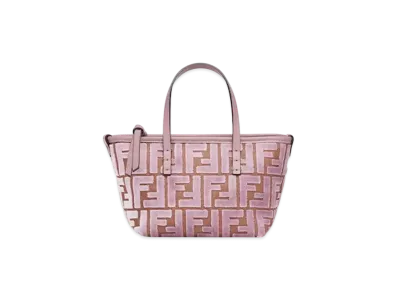 FENDI Roll Mini FF Jacquard Velvet Mini-Bag "Pink"