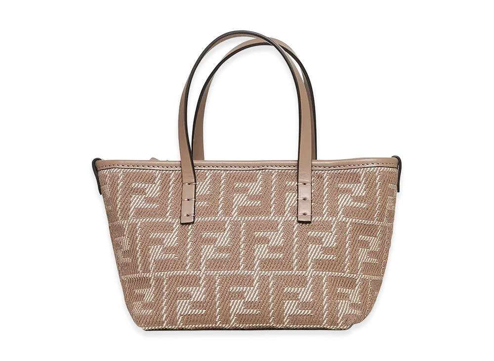 FENDI Women's Roll Mini Shopping Bag "Beige"