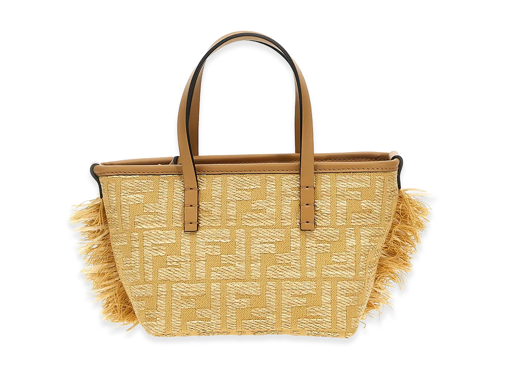 FENDI Women's Roll Mini Shopping Bag "Beige"
