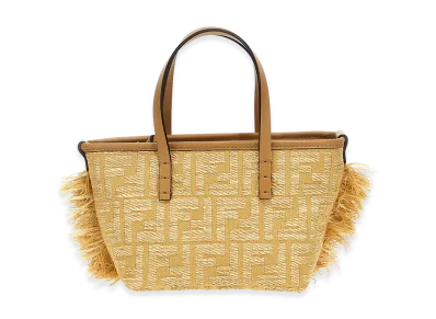 FENDI Women's Roll Mini Shopping Bag "Beige"