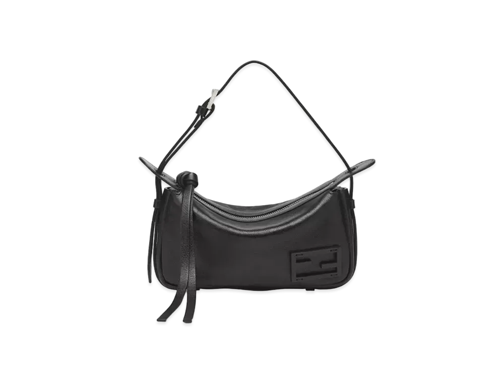 FENDI Simply Fendi Mini Leather Mini-Bag "Black"