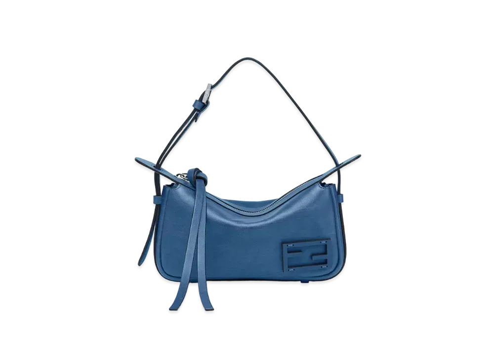 FENDI Simply Fendi Mini Leather Mini-Bag "Blue"