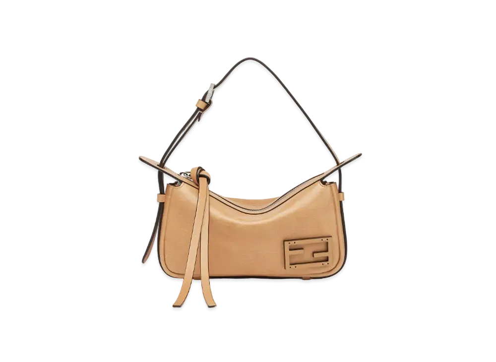 FENDI Simply Fendi Mini Leather Mini-Bag "Brown"