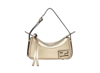 FENDI Simply Fendi Mini Metallic Leather "Gold"