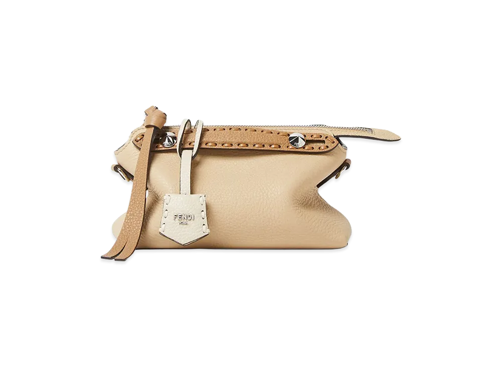 FENDI Women's By The Way Soft Selleria Mini Handbag "Beige"