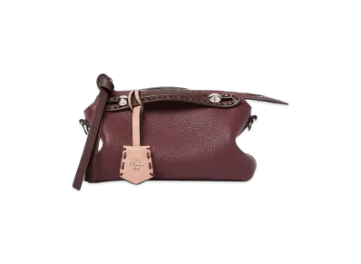 FENDI Women's By The Way Soft Selleria Mini Handbag "Bordeaux"