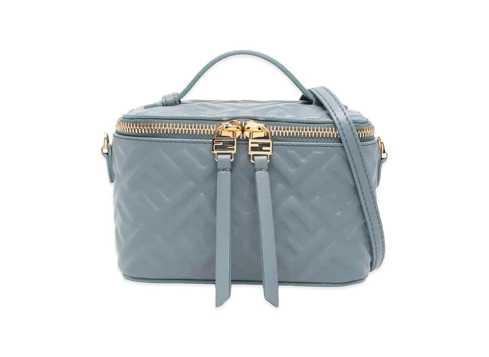 FENDI Women's Vanity Crossbody Bag "Light Blue"