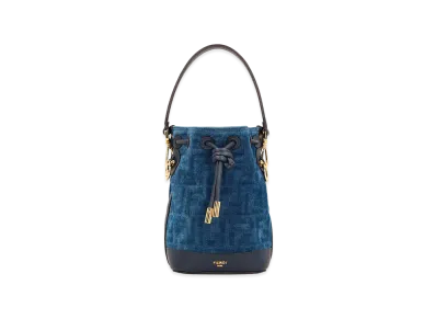 FENDI Women's Mon Tresor Bucket Bag "Blue"