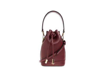 FENDI Women's Mon Tresor Leather Mini-Bag "Burgundy"