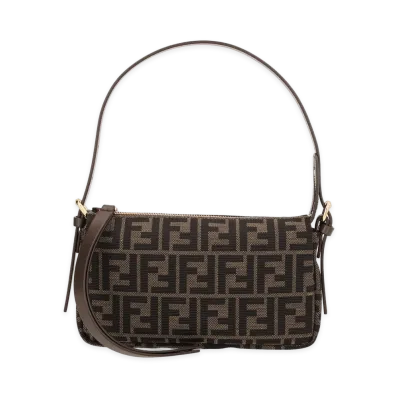 FENDI Women's Zip Top Small "Brown"