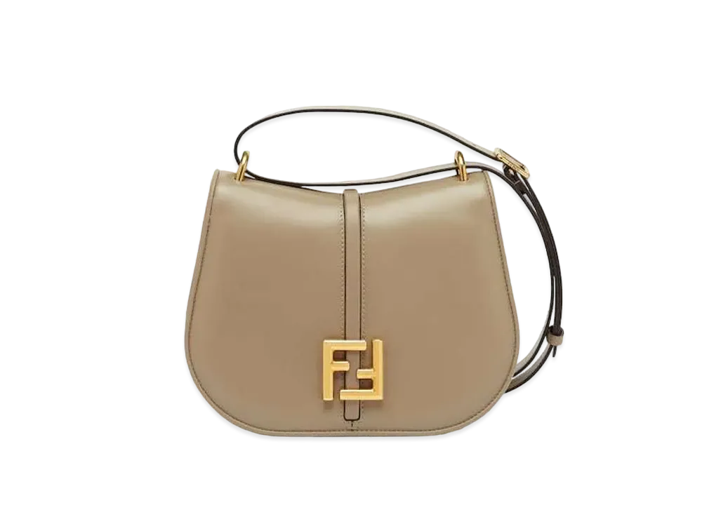 FENDI Cmon Medium Leather Bag "Dub Gray"