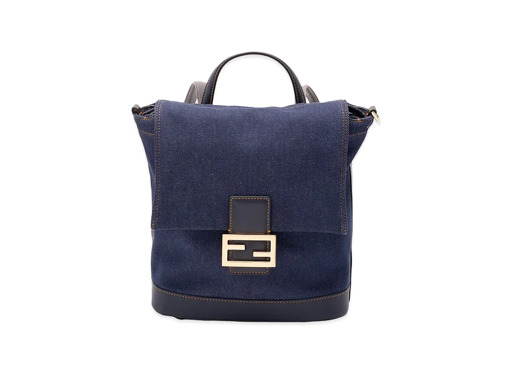 FENDI Women's Denim Backpack "Blue"