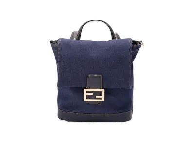 FENDI Women's Denim Backpack "Blue"
