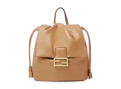 FENDI Women's Leather Backpack "Camel"