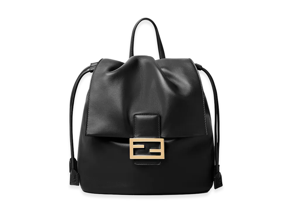 FENDI Women's Leather Backpack "Black"