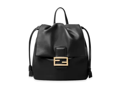 FENDI Women's Leather Backpack "Black"