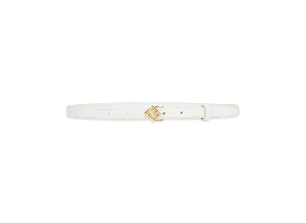 FENDI FF Diamonds Belt "White"
