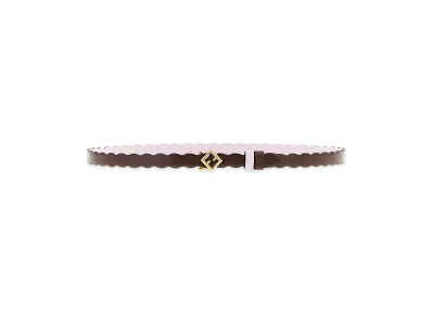 FENDI Women's FF Diamonds Reversible Belt "Brown/Pink"