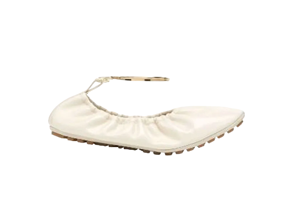 FENDI WMNS Filo Leather Ballerinas "White"