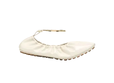 FENDI WMNS Filo Leather Ballerinas "White"