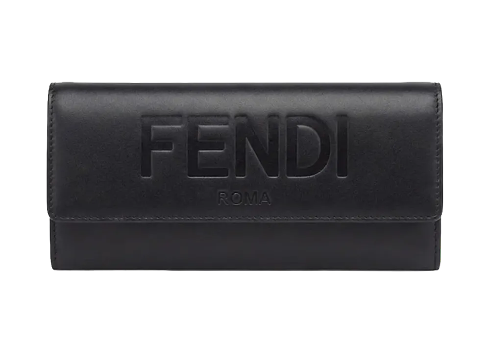FENDI Continental Wallet Leather "Black"