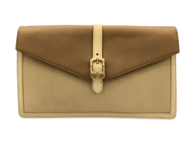 FENDI Clutch Bag "Light Brown/Beige"