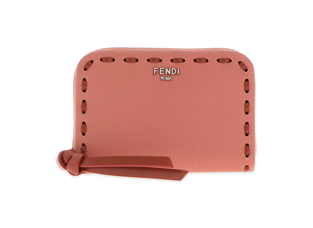 FENDI Women's Leather Wallet "Dark Pink"