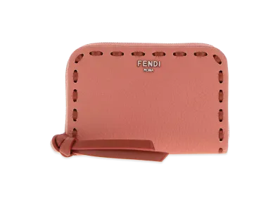 FENDI Women's Leather Wallet "Dark Pink"