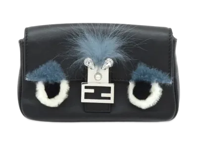 FENDI Monster Micro Bucket Handbag "Black"