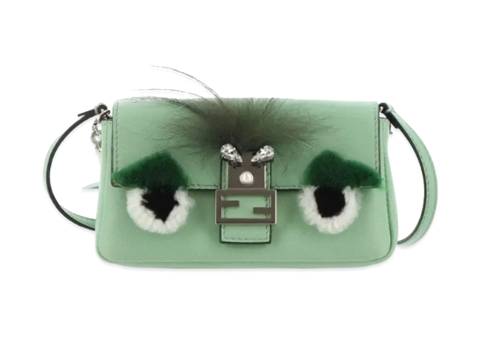FENDI Monster Micro Bucket Handbag "Green"