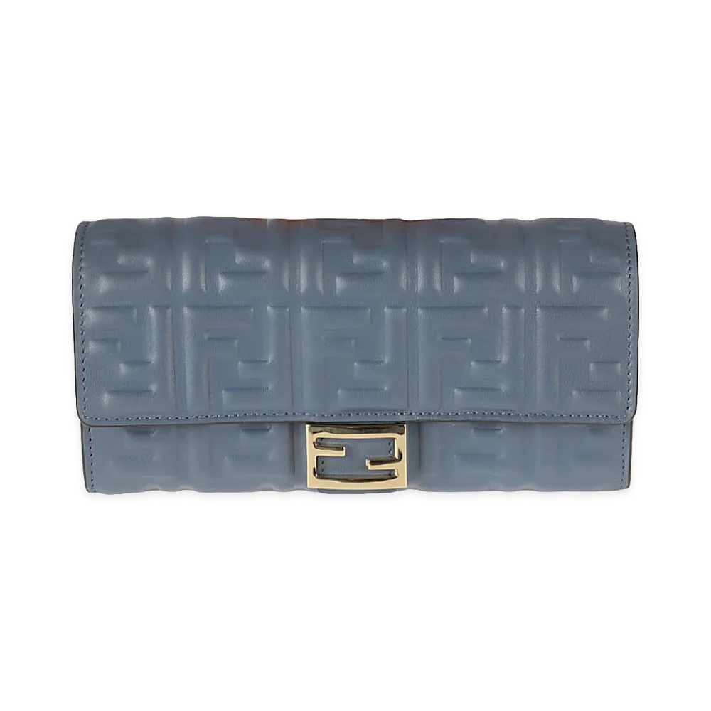 FENDI Women's Long Wallet "Navy"