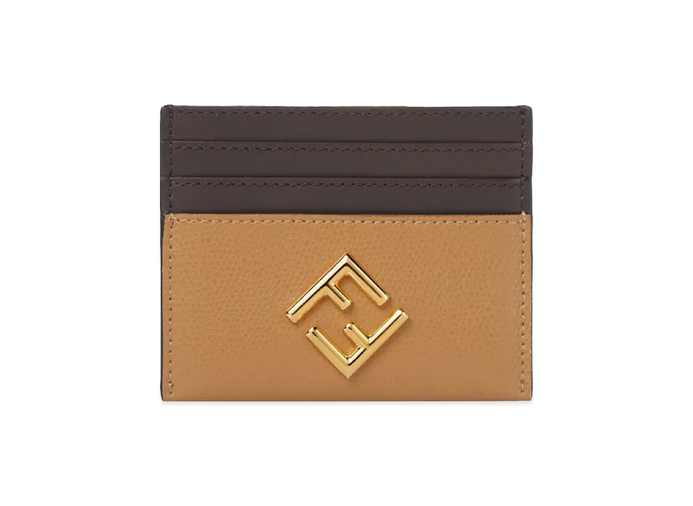 FENDI Women's FF Diamonds Card Case "Brown"