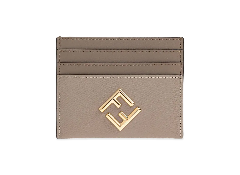 FENDI Women's FF Diamonds Card Case "Gray"