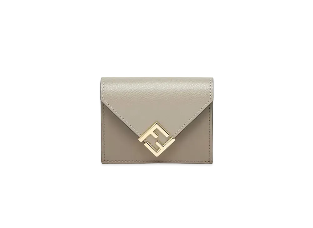 フェンディ FFダイヤモンド財布 ツートンレザー "グレー" 8M0480ALV4F1N1G