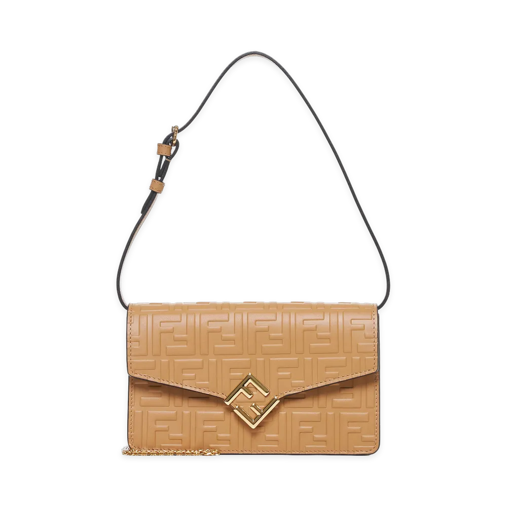 FENDI Women's Bags "Miele Scuro/Oro Soft"