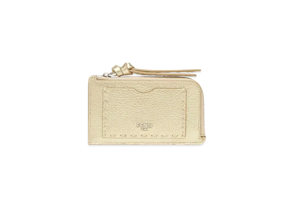 FENDI Peekaboo Card Case "Gold"