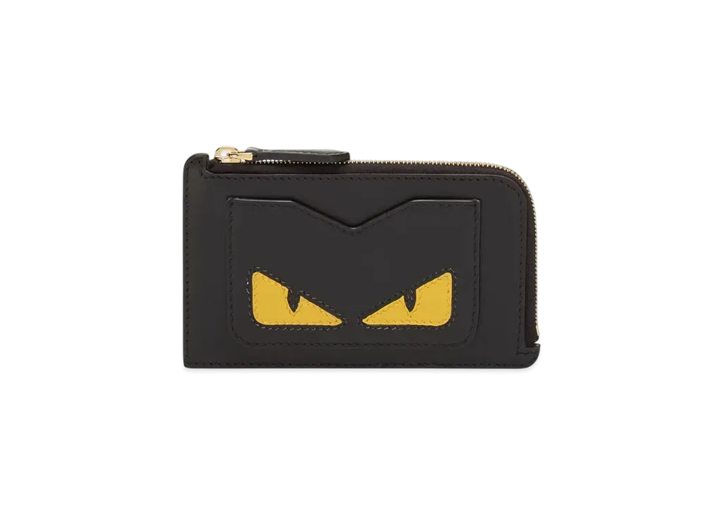 FENDI Leather Card Case Lunar New Year "Black"