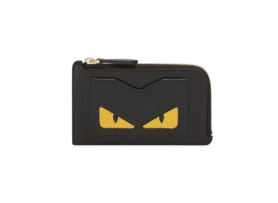 FENDI Leather Card Case Lunar New Year "Black"