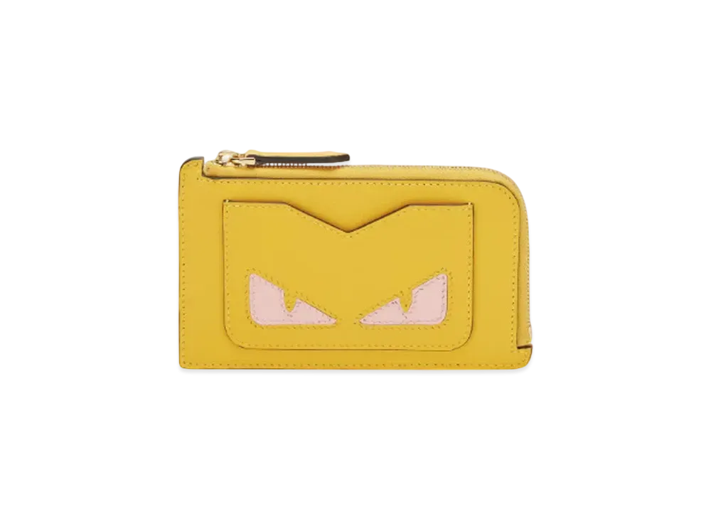 FENDI Leather Card Case Lunar New Year "Yellow"