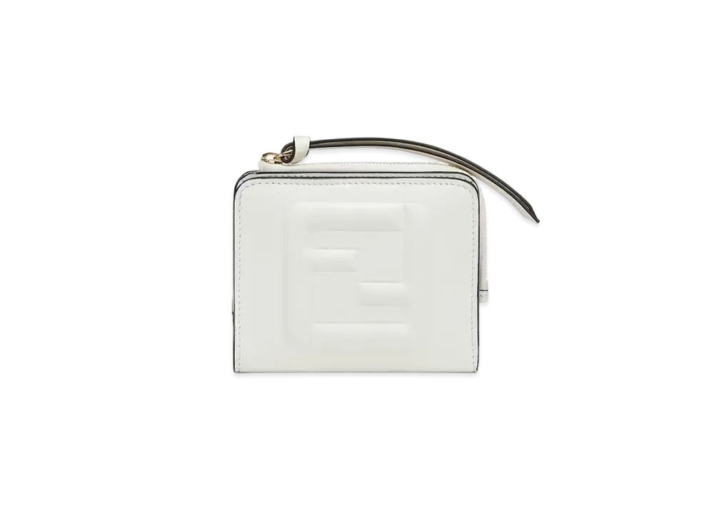FENDI FF Cube Wallet Leather "White"