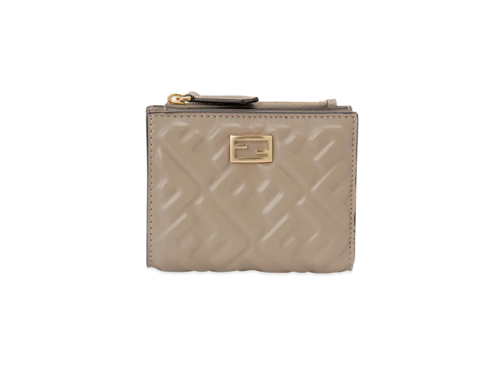 FENDI Bi-fold Wallet FF Motif "Tortora"